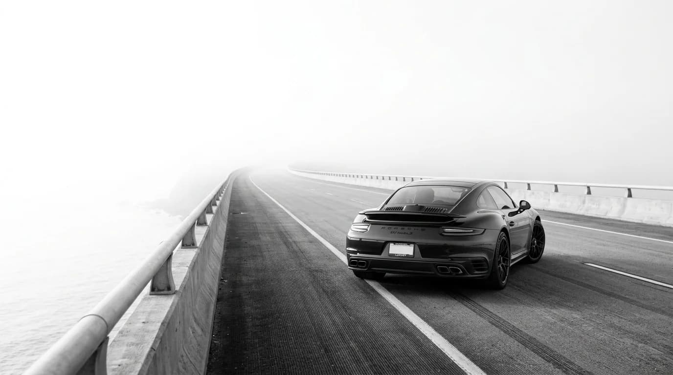 CarHari - Foggy Highway Automotive Editorial